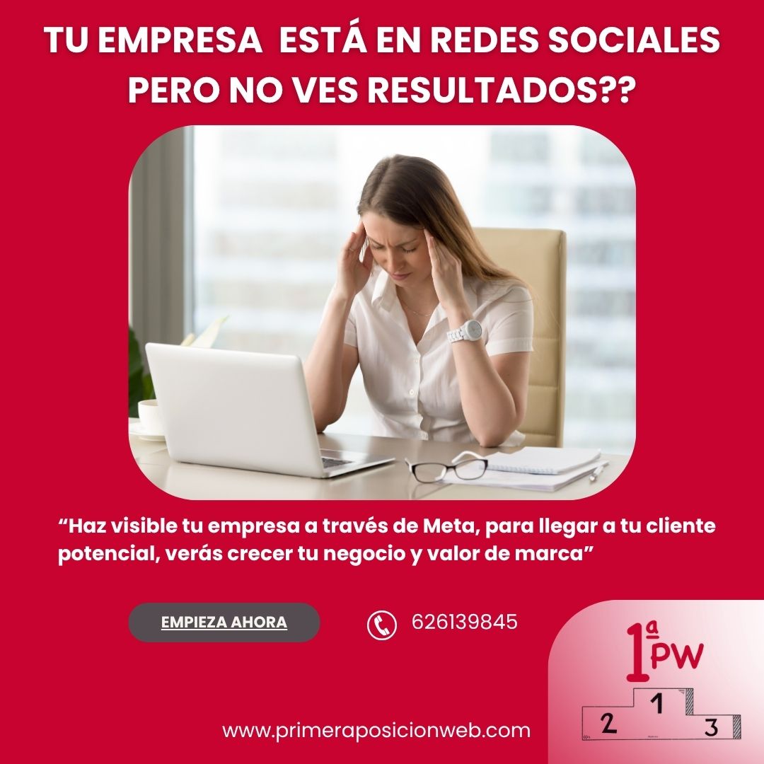 ¿Tu negocio está en redes sociales pero no ves resultados?